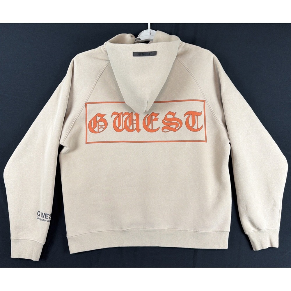 G. West NYC Spellout Graphic Heavy Premium Oversized Hoodie Street Wear Mens XL